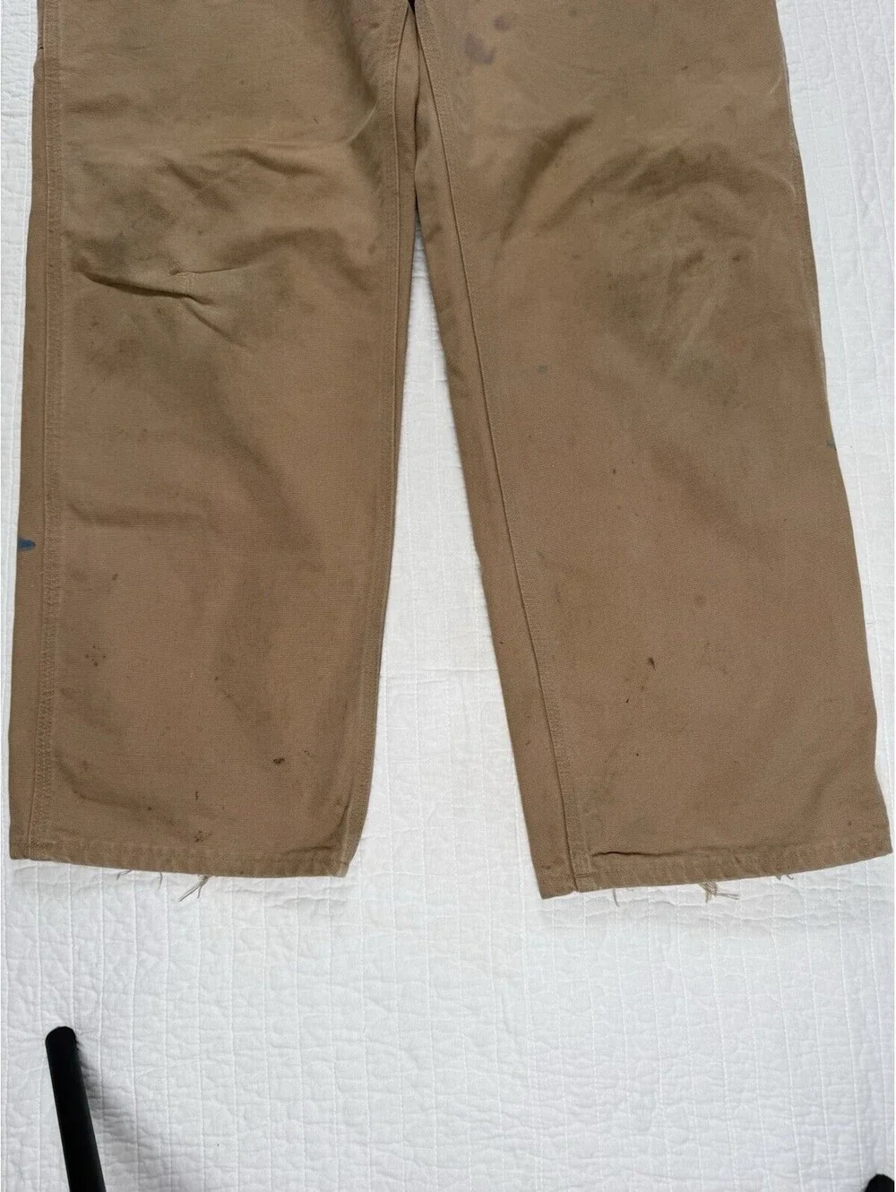 Carhartt B11 BRN Duck Work Pants Men 38x30 Brown Canvas Utility Carpenter USA